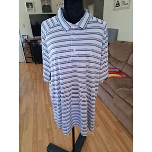 XXL Golf America Short Sleeve Polo Golf Casual Athleisure Shirt Purple Blue